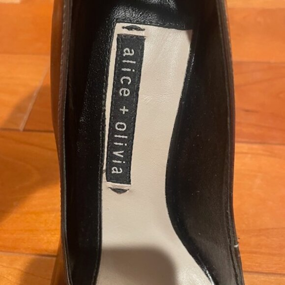 Alice + Olivia Dita Ankle Strap Pump Heel - Women's Size EU37 - Picture 11 of 11